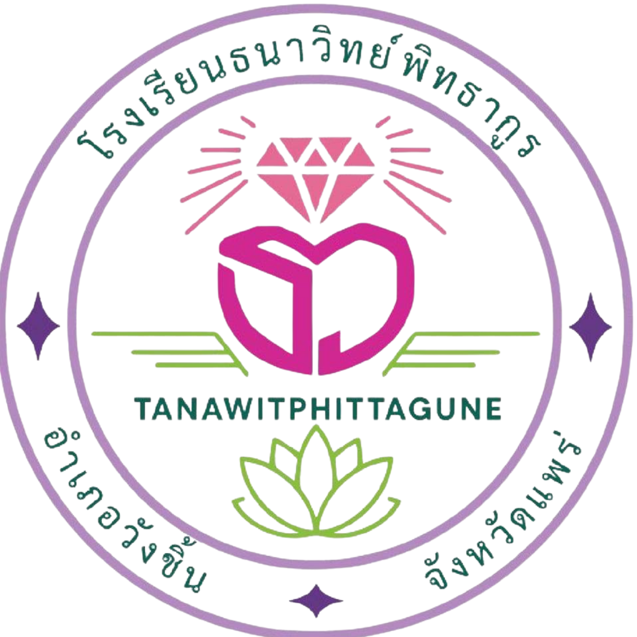 โลโก้โรงเรียนธนาวิทย์พิทธากูร
